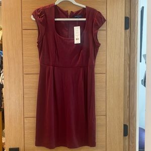 French Connection burgundy dress. Size 10